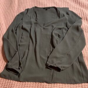 Banana Republic Slate Gray Blouse